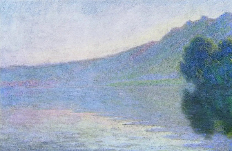 El Sena en Port-Villez, efecto rosa - Claude Monet