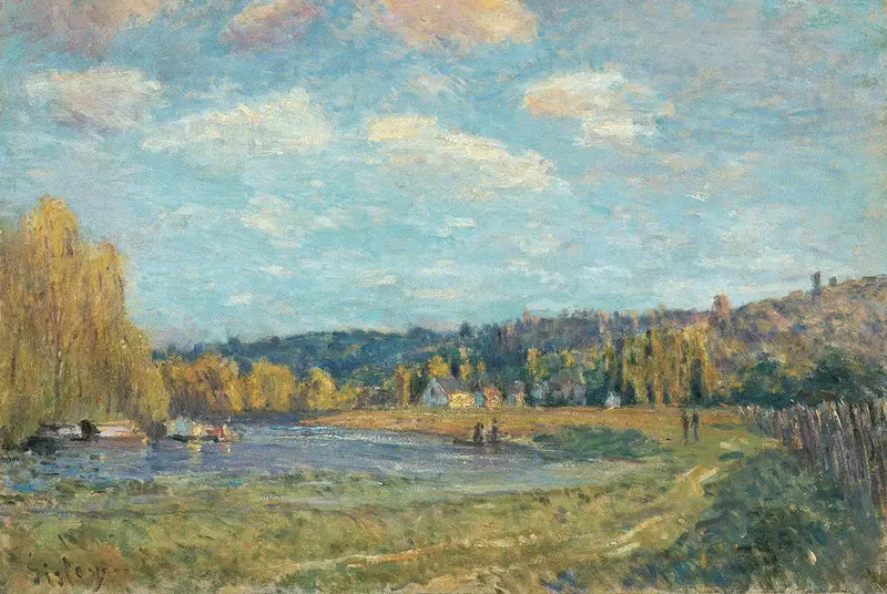 El Sena en Saint-Cloud - Alfred Sisley