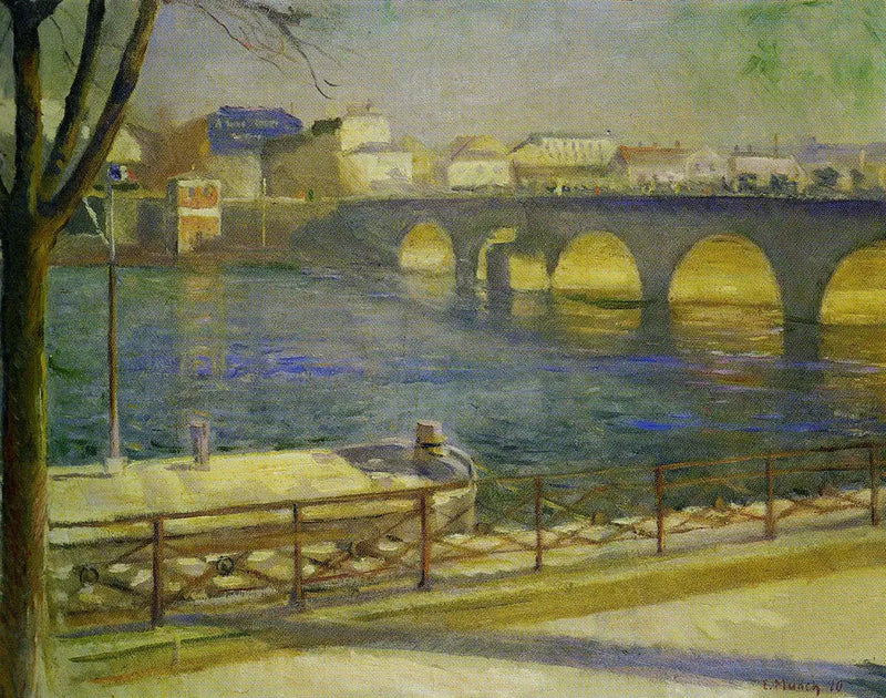 El Sena en Saint-Cloud - Edvard Munch