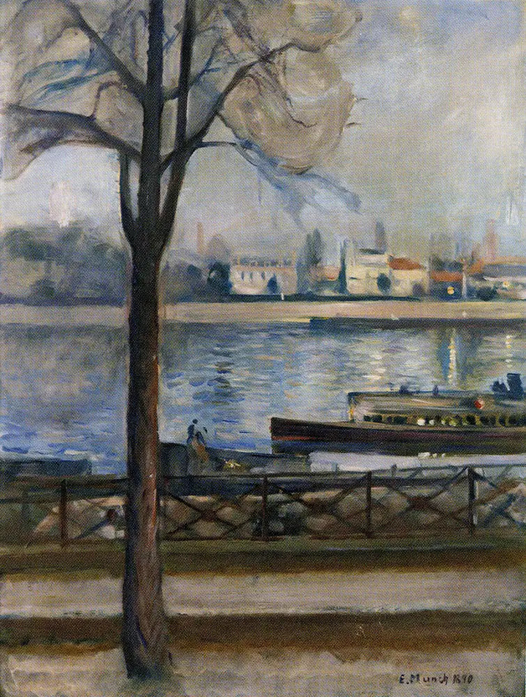 Reproduction du tableau « La Seine à Saint-Cloud - Edvard Munch » par Alpha Reproduction en peinture à l’huile