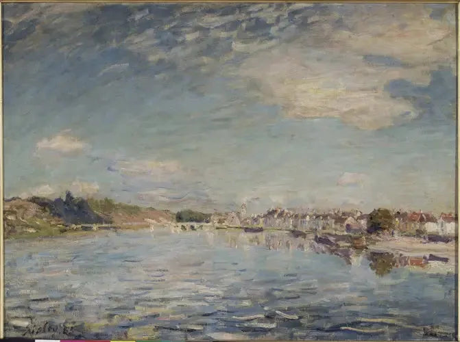 El Sena en Saint-Mammès - Alfred Sisley