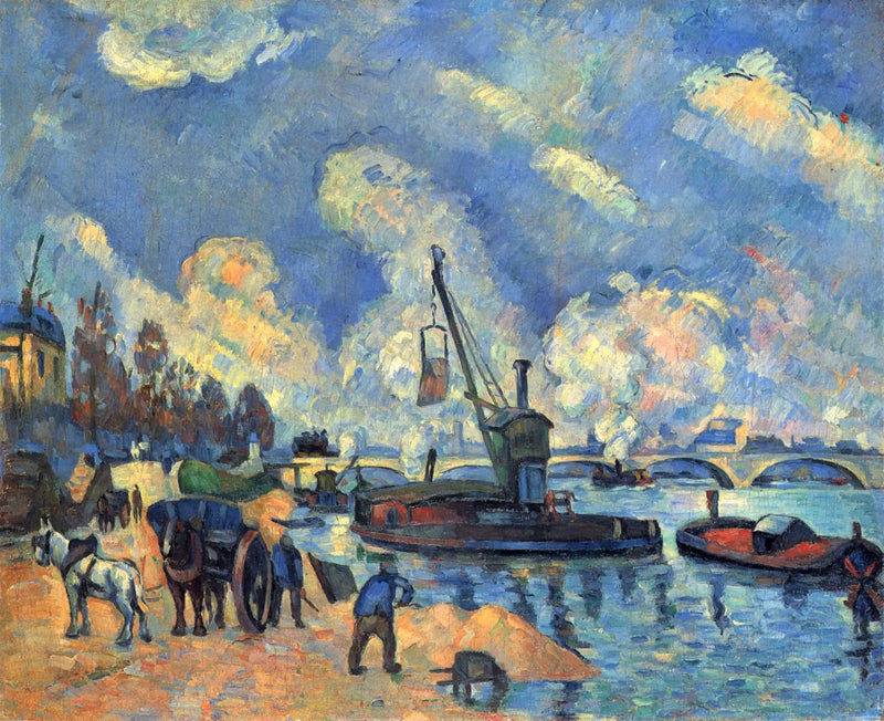 El Sena en el muelle de Austerlitz - Paul Cézanne