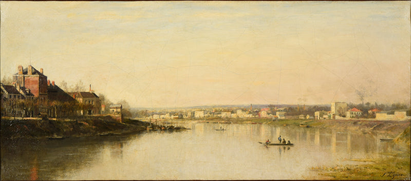El Sena frente a Saint-Denis - Stanislas Lépine