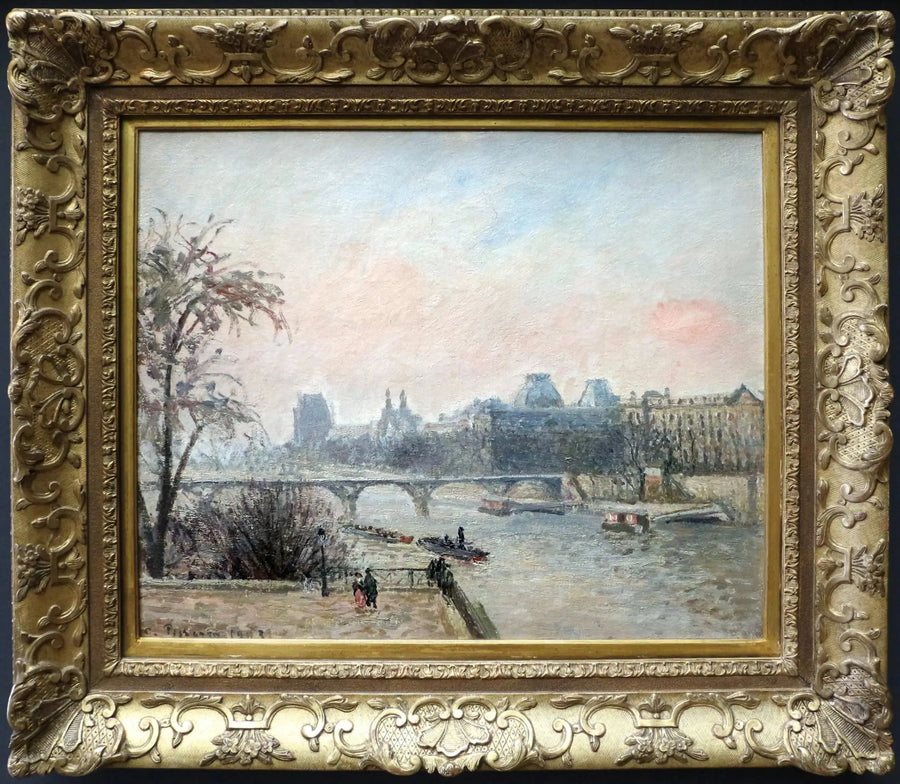 El Sena y el Louvre - Camille Pissarro