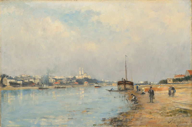 La Sena. El Trocadéro y el puente Grenelle, vistos desde el muelle de los javelots. - Stanislas Lépine