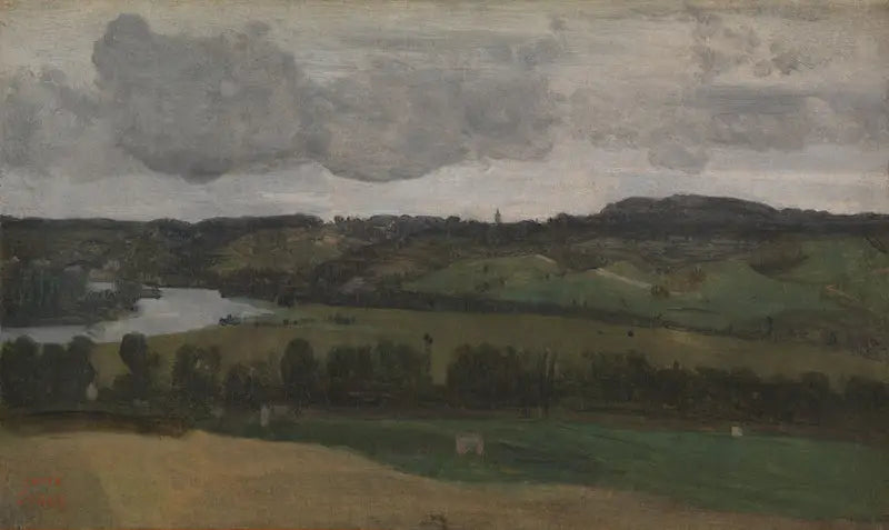 El Sena cerca de Rouen - Jean-Baptiste Camille Corot