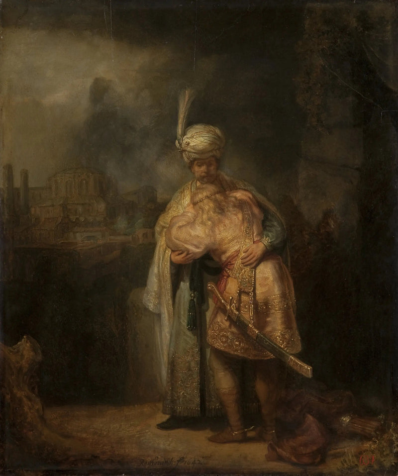 La Separación de David y Jonathan - Rembrandt
