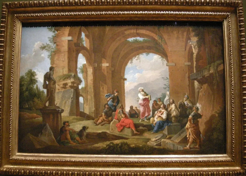 La Sibila de Cumas entregando los Oráculos - Giovanni Paolo Panini