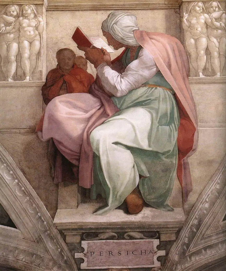La Sibylle de Perse - Michel-Ange image 1 tableau peint à l’huile sur toile