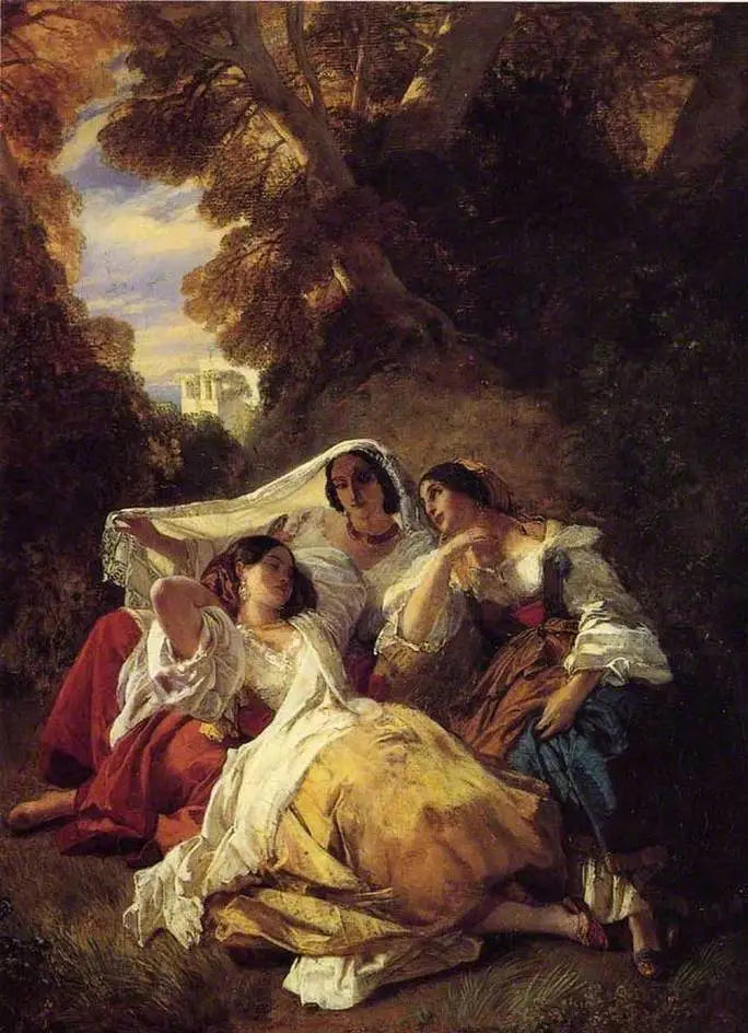 La siesta - Franz Xaver Winterhalter