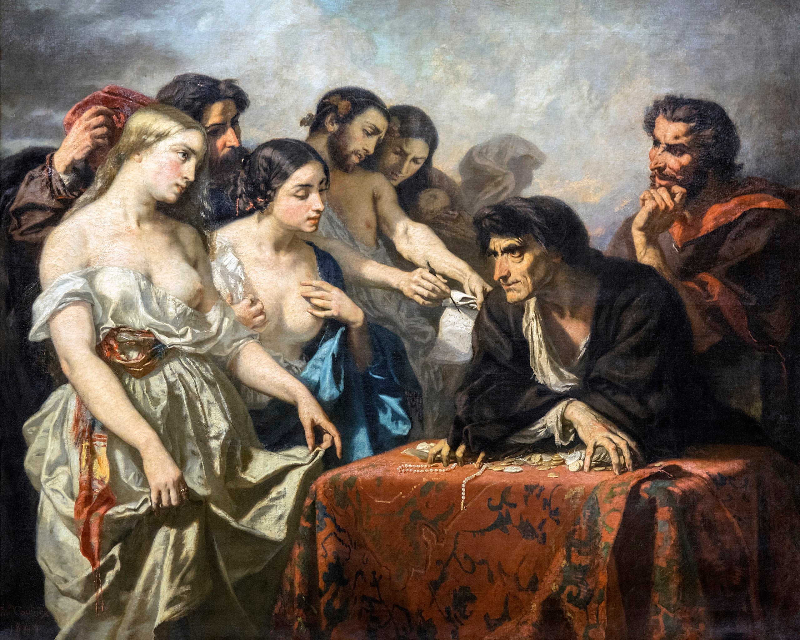 La Soif de l'or - Thomas Couture image 1 copie peinte à la main à l’huile