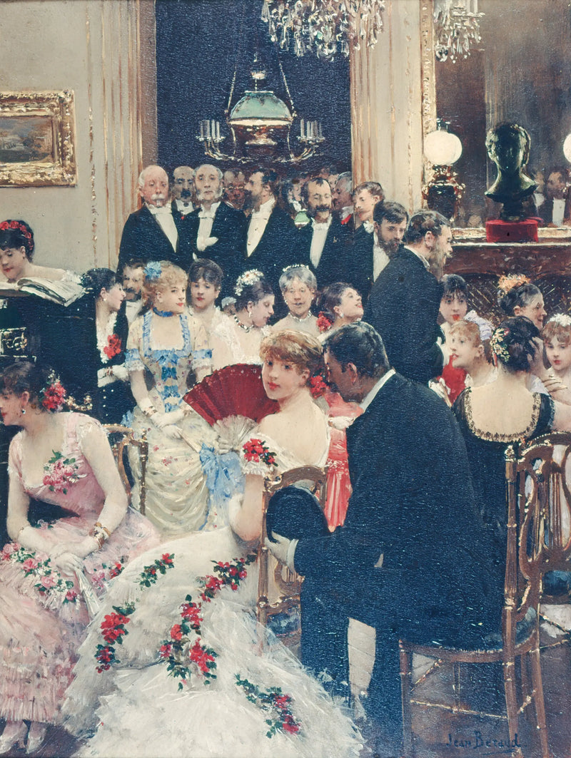 La Noche. Alrededor del piano - Jean Béraud