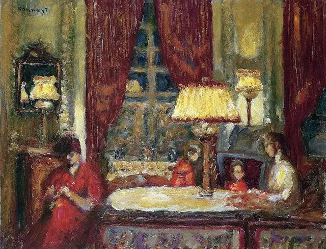 La Noche bajo las lámparas - Pierre Bonnard