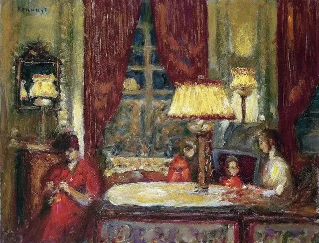 La Noche bajo las lámparas - Pierre Bonnard