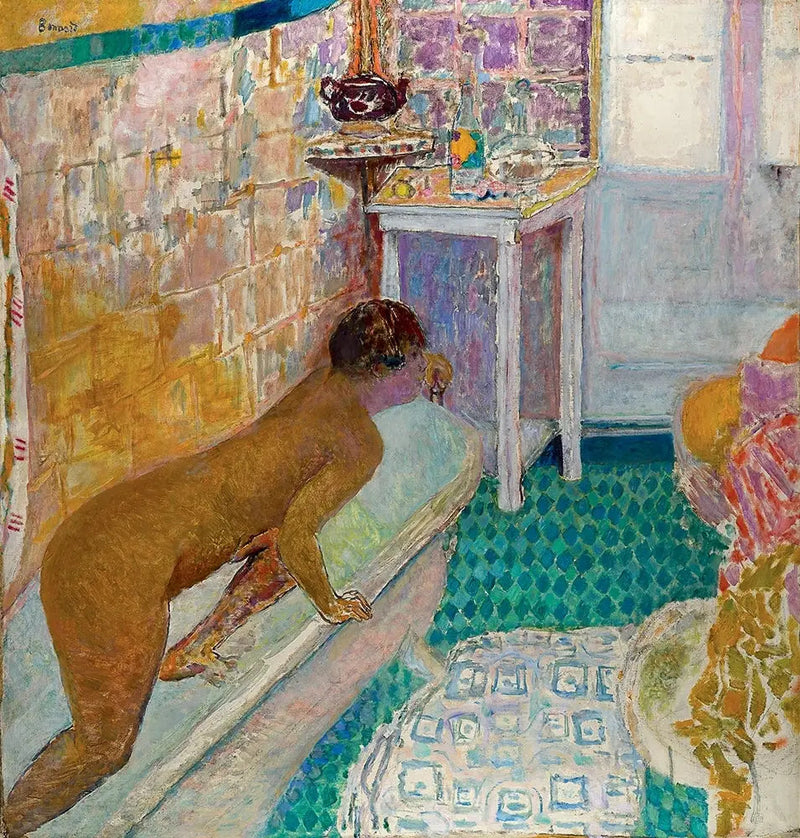 La salida de la bañera - Pierre Bonnard