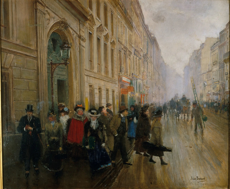 La salida del conservatorio de música - Jean Béraud