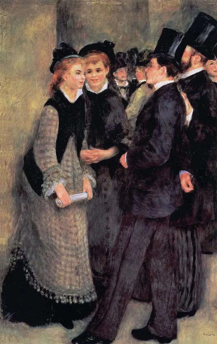 La salida del Conservatorio - Pierre-Auguste Renoir
