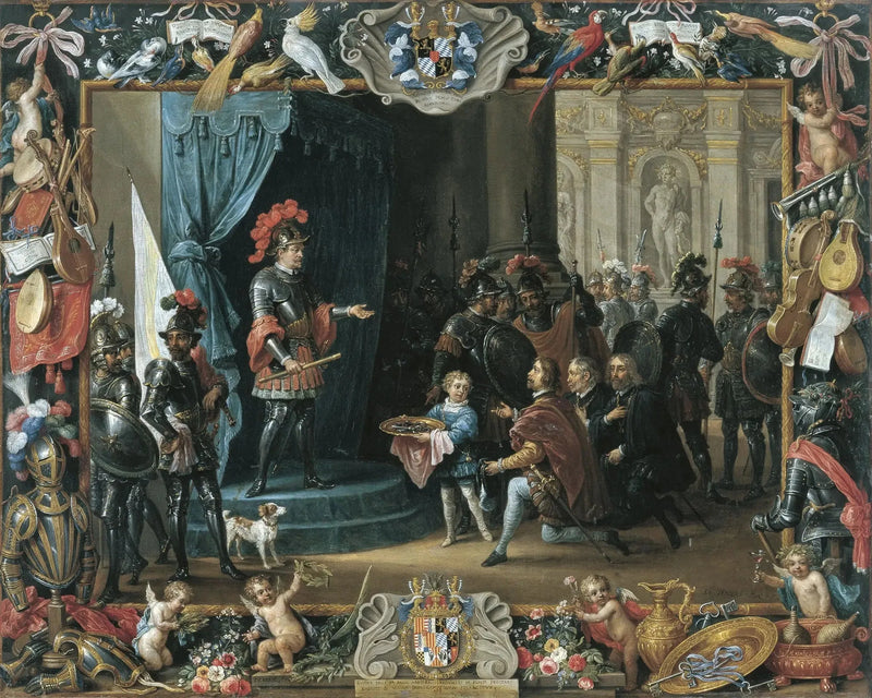 La sumisión de los rebeldes sicilianos a Antonio de Moncada en 1411 - David Teniers el Joven