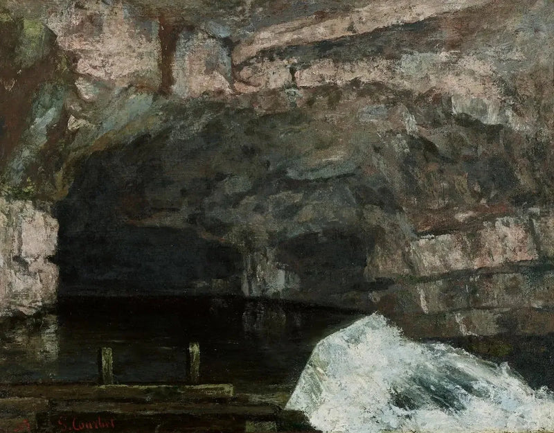 La Fuente de la Loue - Gustave Courbet