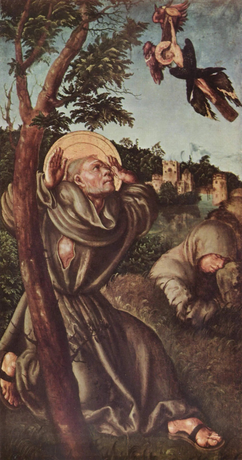 La estigmatización de san Francisco - Lucas Cranach el Viejo