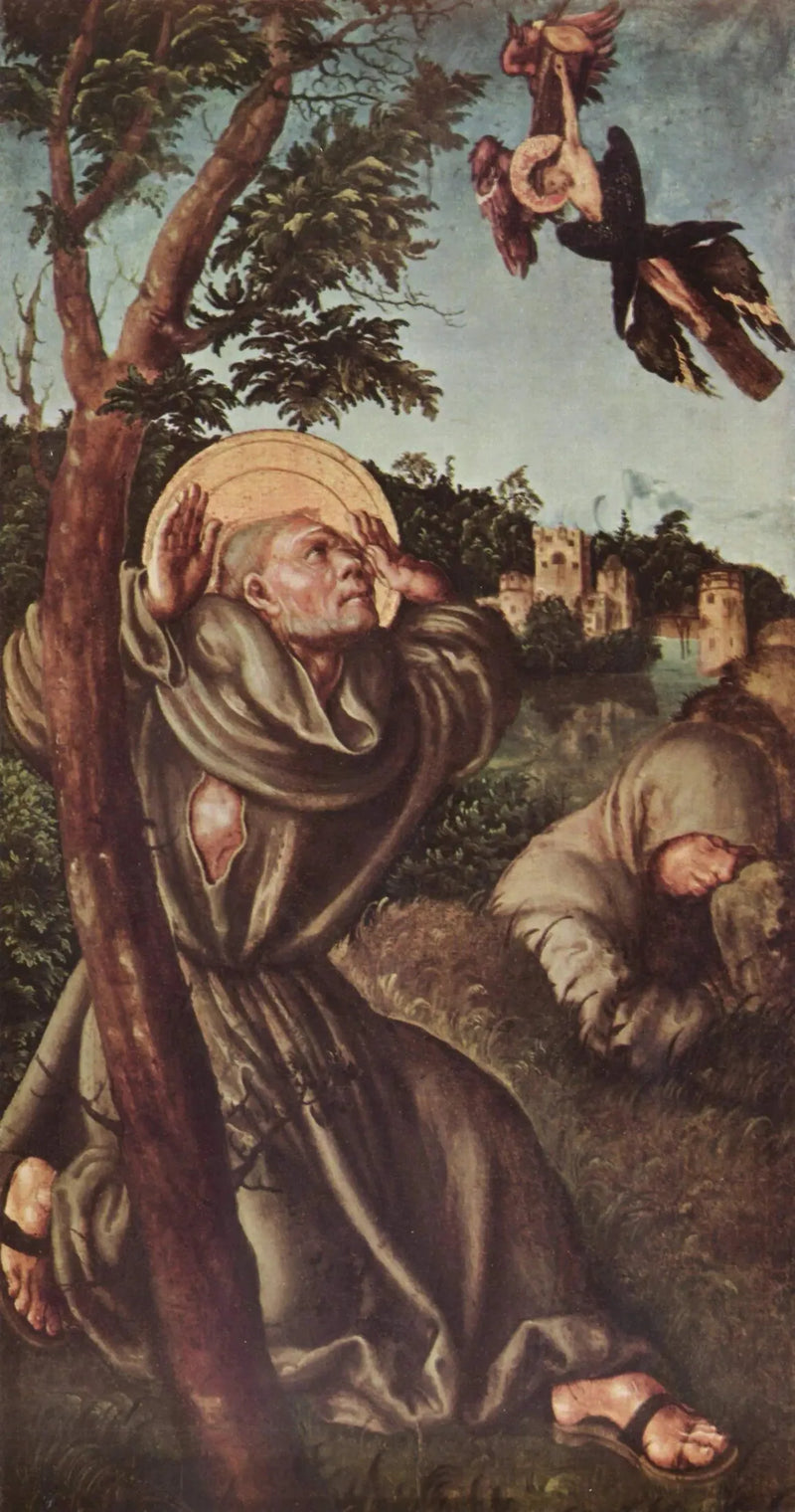 La estigmatización de san Francisco - Lucas Cranach el Viejo
