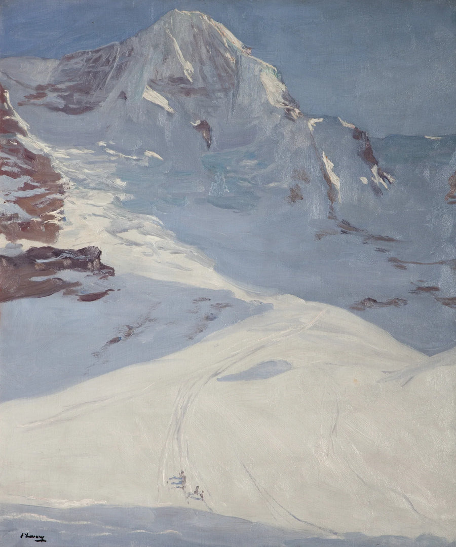 Suiza en invierno (El monje) - John Lavery