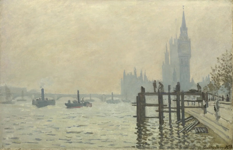 El Támesis y el Parlamento - Claude Monet