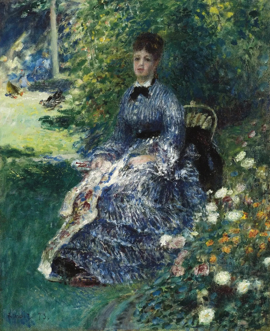 La tapicería en el parque - Pierre-Auguste Renoir