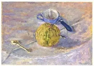 La taza azul - Pierre Bonnard
