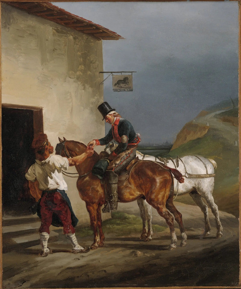 La taberna del Caballo Blanco - Théodore Géricault