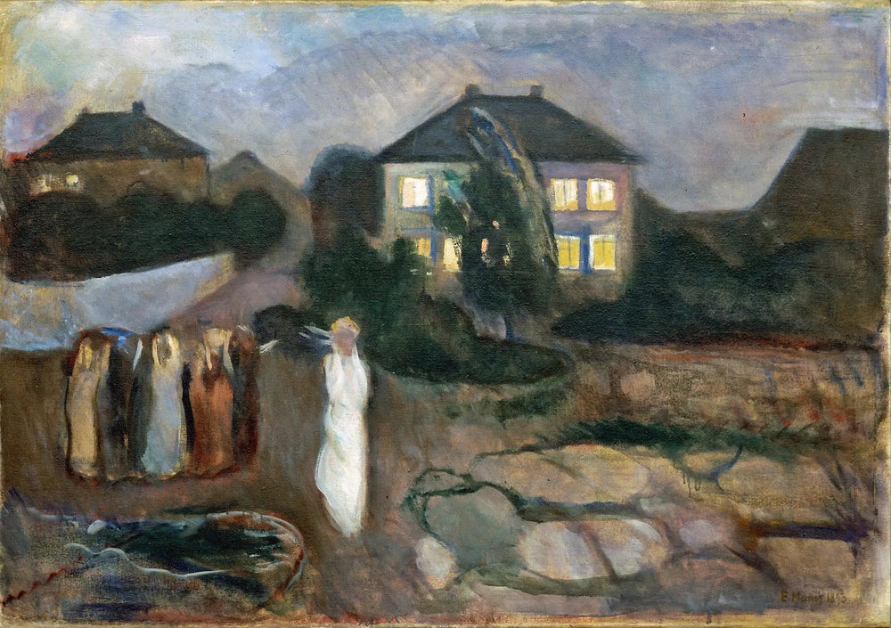 La Tempête - Edvard Munch image 1 copie peinte à la main à l’huile