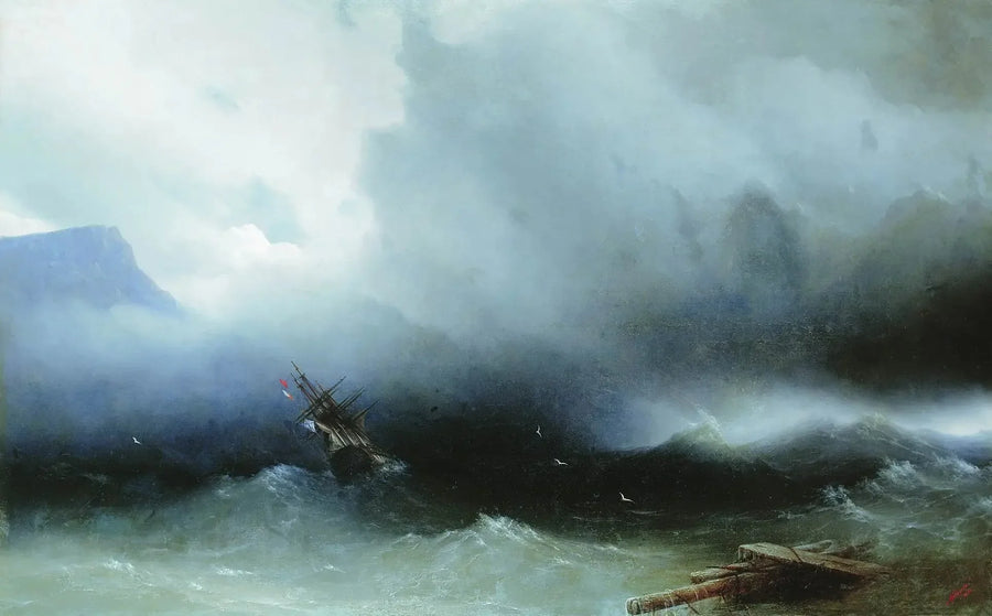 La tormenta en el mar - Iván Aivazovski