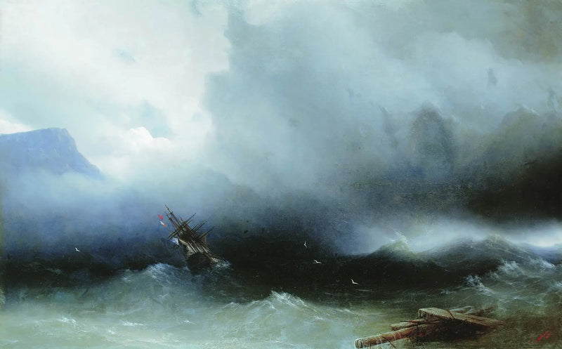 La tormenta en el mar - Iván Aivazovski