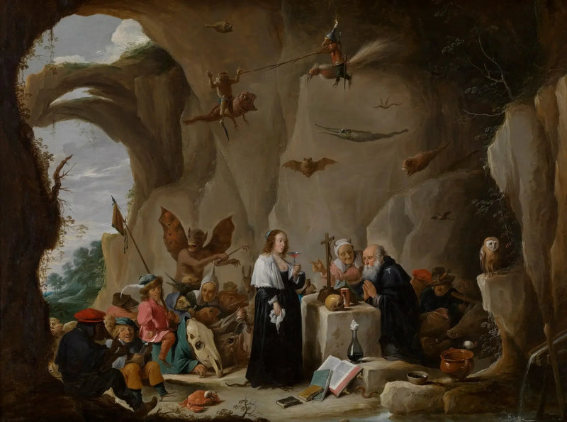 La Tentación de Antoine, abad de Egipto - David Teniers el Joven
