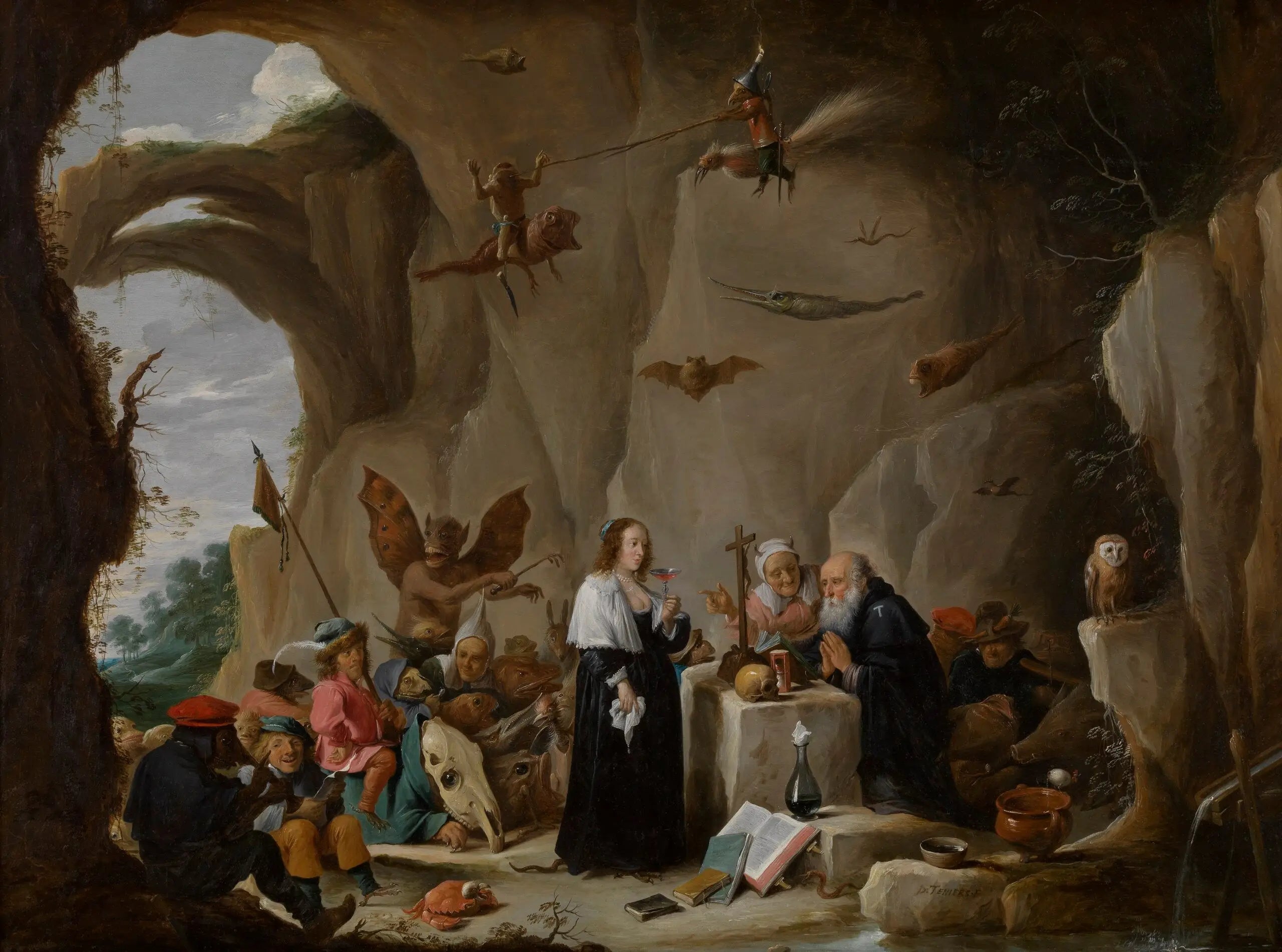 La Tentation d’Antoine abbé d’Égypte - David Teniers le Jeune - Alpha Reproduction