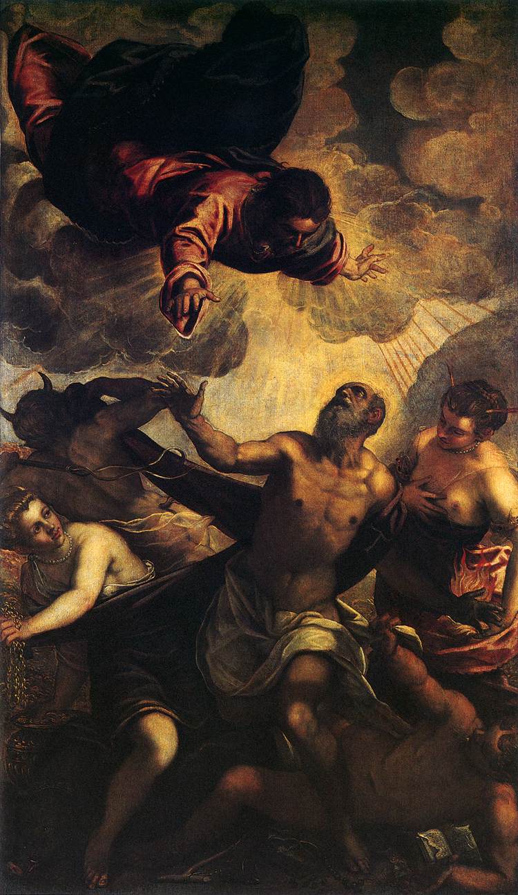 La Tentación de san Antonio - Jacopo Tintoretto