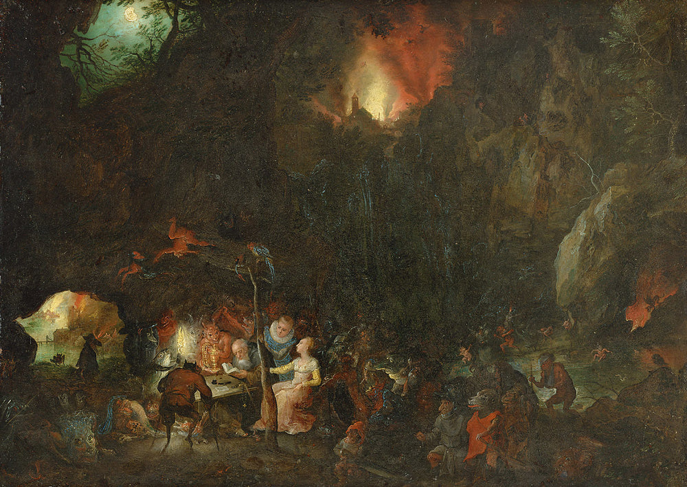 La tentation de saint Antoine - Jan Brueghel l'Ancien image 1 reproduction artisanale de tableau