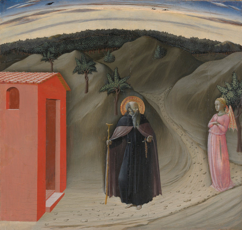 La tentación de san Antonio el monje - Maestro de la Osservanza