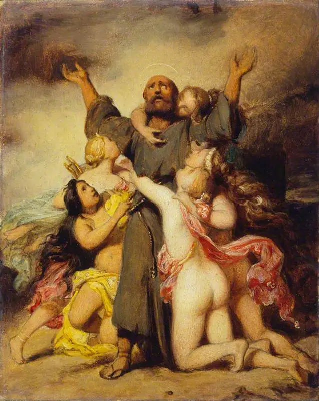 La Tentación de San Antonio - Paul Delaroche