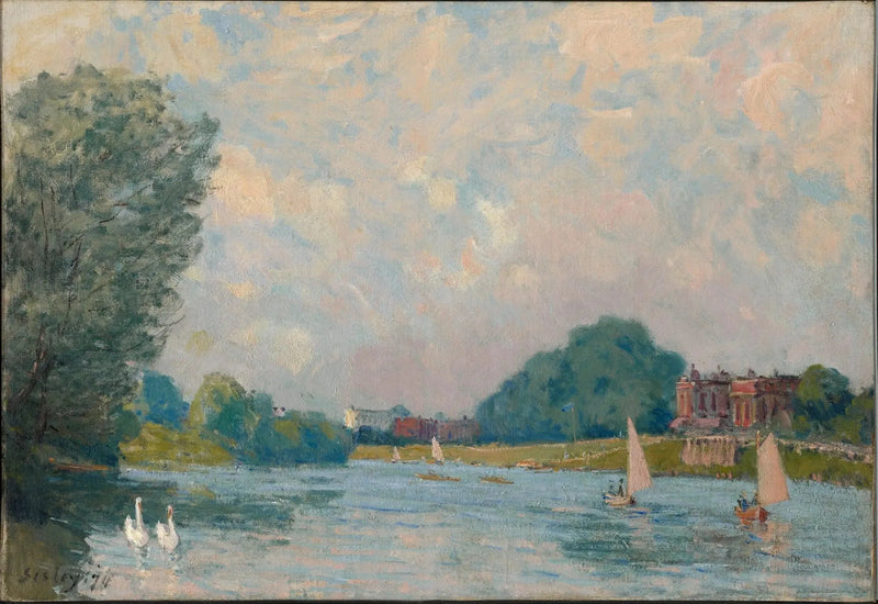 La Terraza de Saint-Germain, primavera - Alfred Sisley