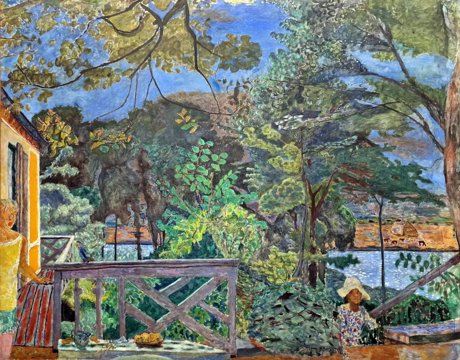 La terraza de Vernon - Pierre Bonnard
