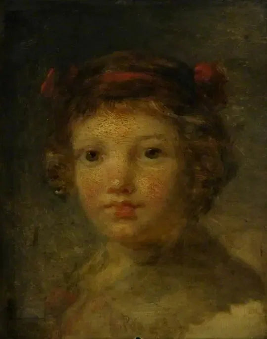 La cabeza de un niño - Jean-Honoré Fragonard