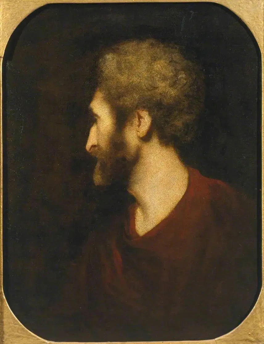 La cabeza de un hombre - Joshua Reynolds