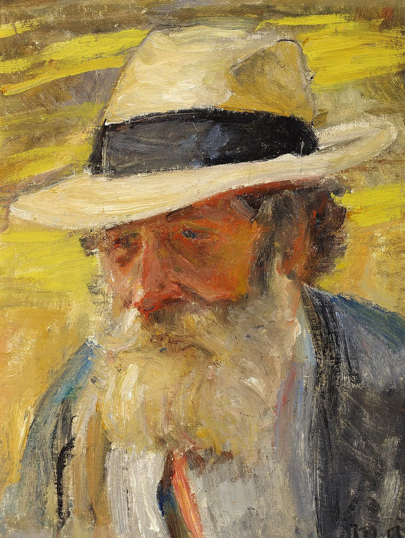 La cabeza de un anciano - Michael Peter Ancher