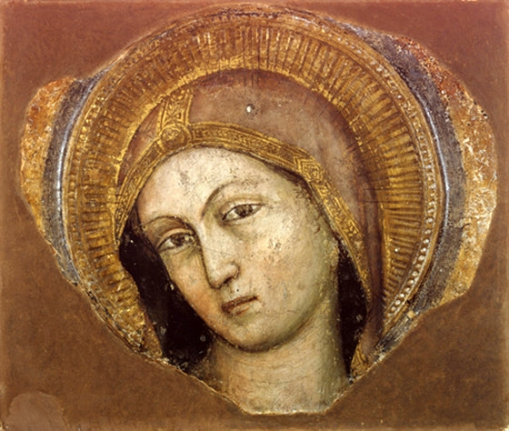 La cabeza de la Virgen. - Altichiero da Zevio