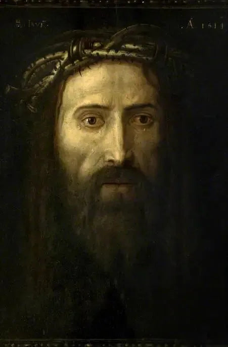 La cabeza de Cristo con corona de espinas - Albrecht Dürer