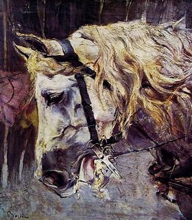 La cabeza de un caballo - Giovanni Boldini