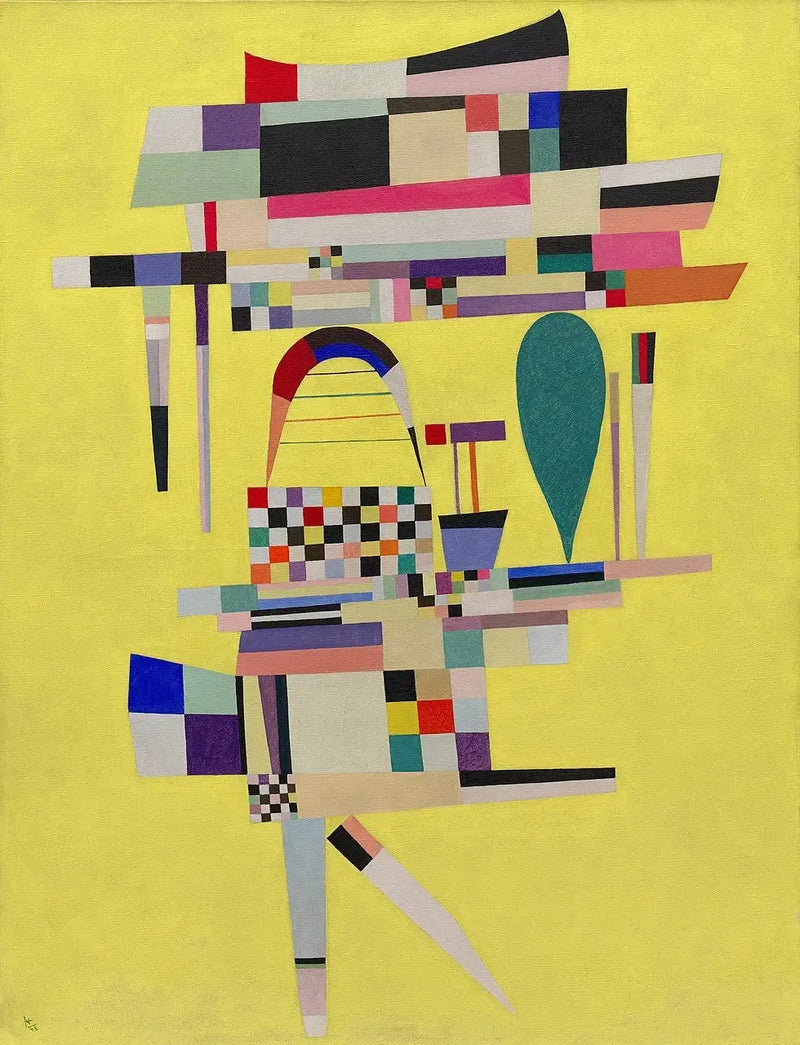 El Lienzo amarillo - Vassily Kandinsky