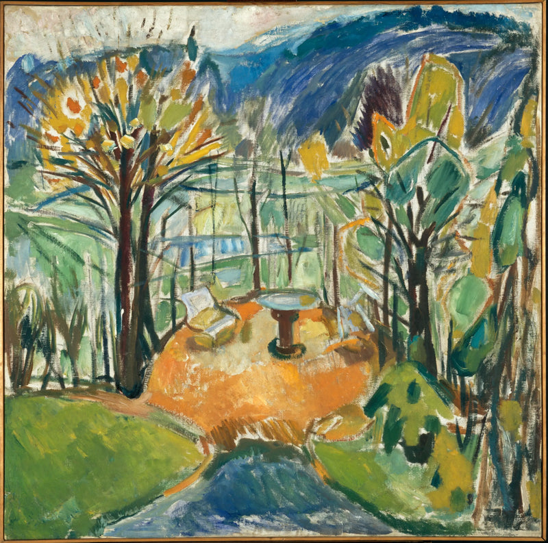La Tonnelle al final del otoño - Edvard Munch