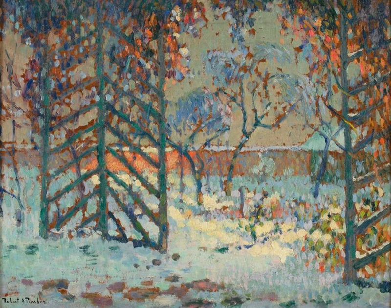 La pérgola bajo la nieve - Robert Antoine Pinchon